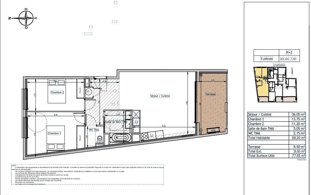 Maison à vendre, 68m², JUAN LES PINS