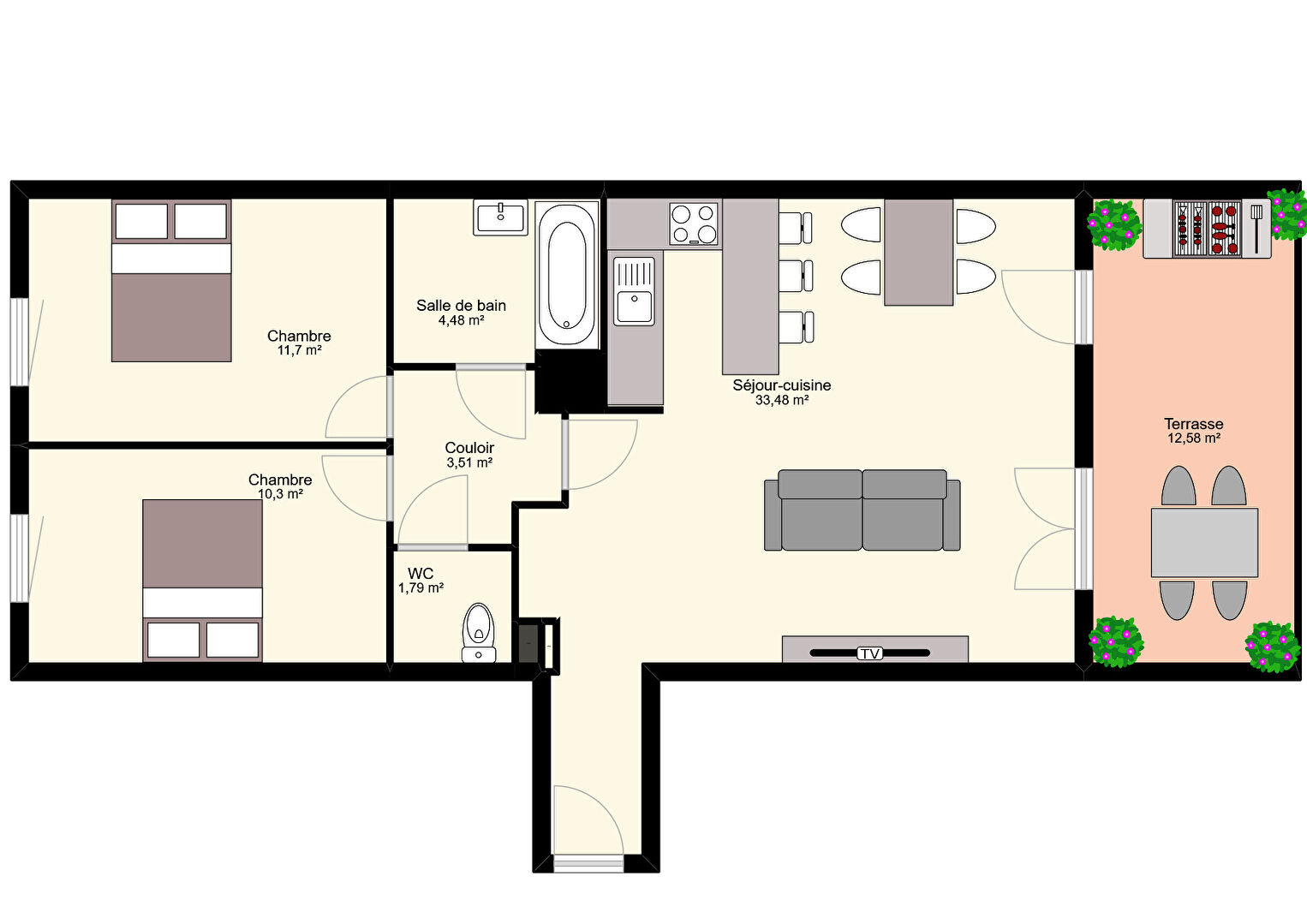 Maison à vendre, 66m², VITROLLES