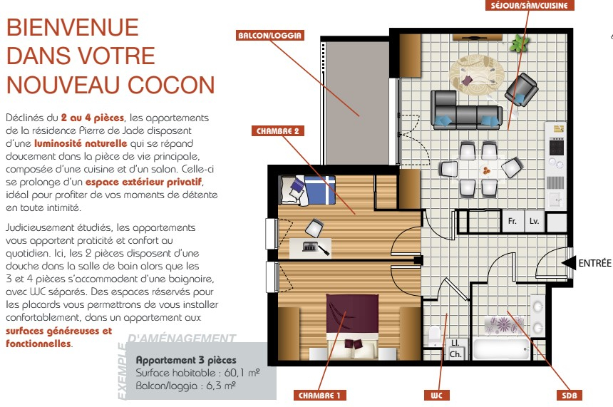 Maison à vendre, 61m², MONTAUBAN
