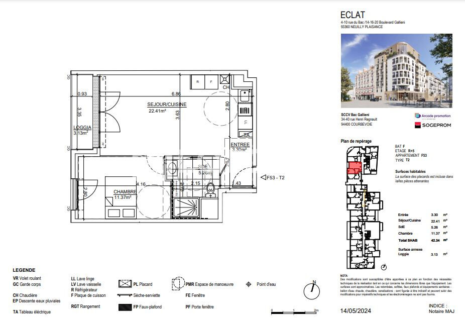Maison à louer, 42m², NEUILLY PLAISANCE