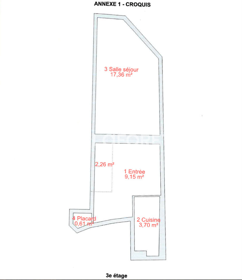 Appartement a louer paris-1er-arrondissement - 3 pièce(s) - 61.56 m2 - Surfyn
